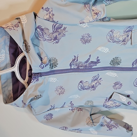 Disney Light Blue and Purple Size 6 Raincoat for Kids - Picture 2 of 8